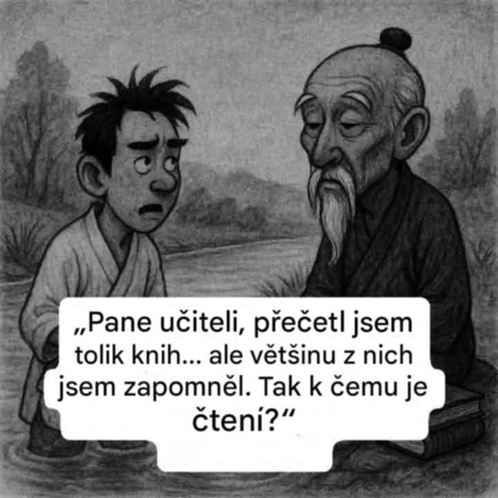 Čtení knih  a&nbsp;starý cedník | zenový příběh