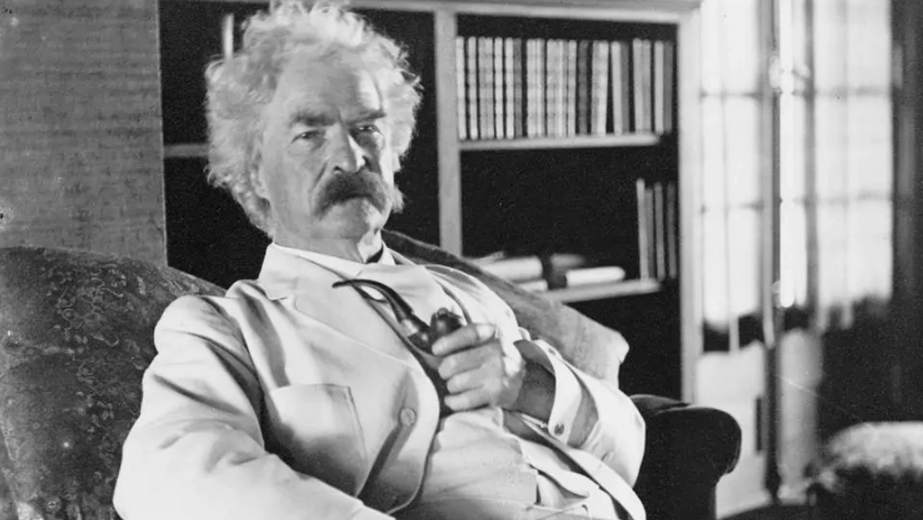 Mark Twain v Neapoli, Itálie. (Public Domain)
