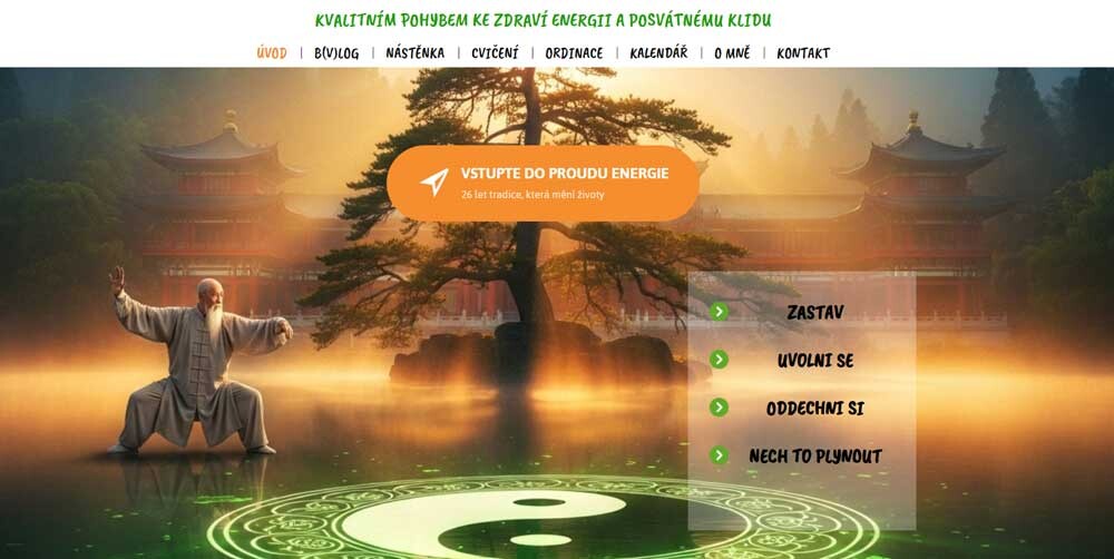 Taichi  a čchi-kung cvičení  v Plzni - nové kurzy od září 2025 | 26.ročník  u T.Bezděka